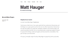 Desktop Screenshot of matthauger.com