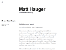 Tablet Screenshot of matthauger.com